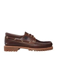 Timberland - Buty Eleganckie Autentyczne 3 Oczka Lug Md Brązowe Dorosłych. Kolor: wielokolorowy. Materiał: tkanina, skóra