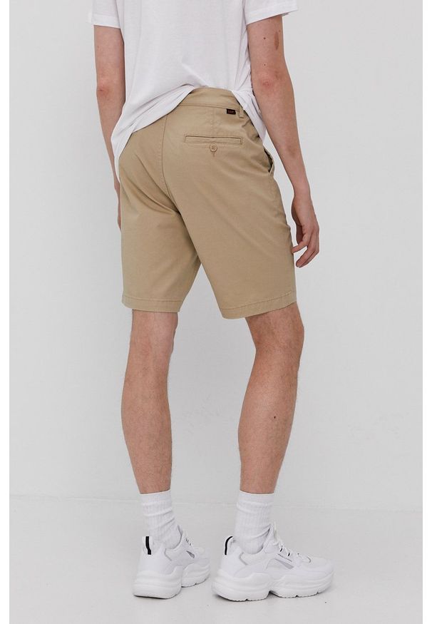 Lee - LEE CHINO SHORT MĘSKIE SZORTY SPODENKI SERVICE SAND L73HLA10 112120597
