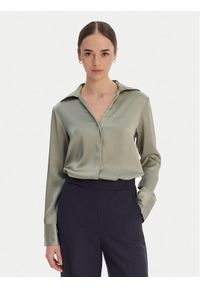 Calvin Klein Koszula Hammered LV044F129G Beżowy Regular Fit. Kolor: beżowy. Materiał: syntetyk #1