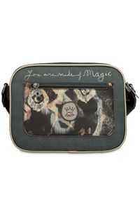 Torebka damska Anekke, mała we wzory zapinana na zamek z regulowanym paskiem, brązowa, 41703-188. Kolor: brązowy. Wzór: motyw z bajki, haft, aplikacja. Dodatki: z haftem, z aplikacjami. Styl: casual #9