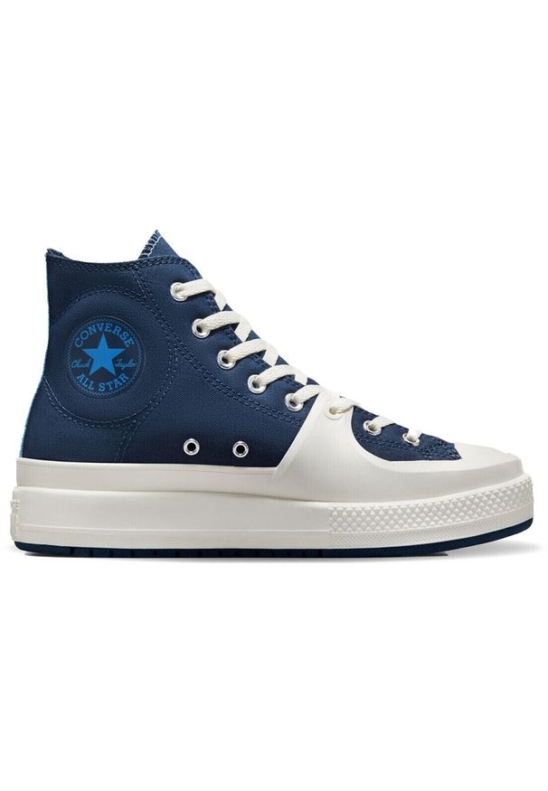 Buty Mężczyzna Converse Chuck Taylor All Star Construct niebieski. Kolor: niebieski. Materiał: materiał. Styl: sportowy