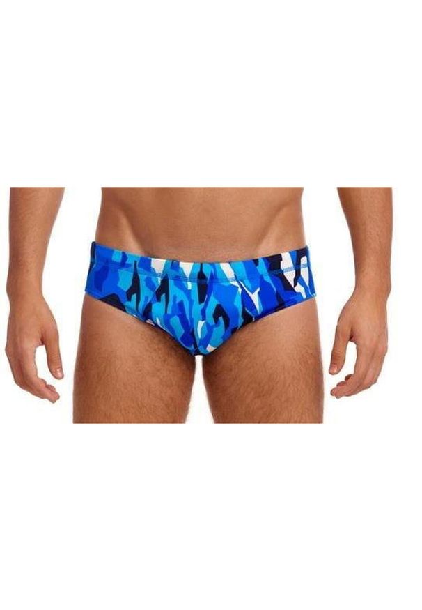 FUNKY TRUNKS - Kąpielówki męskie Funky Trunks Chaz Michael - slipy. Kolor: niebieski