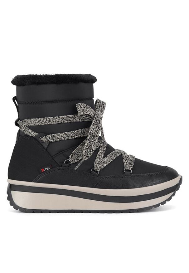 Rieker Revolution Lifestyle Śniegowce W0971-00 Czarny. Kolor: czarny. Materiał: skóra