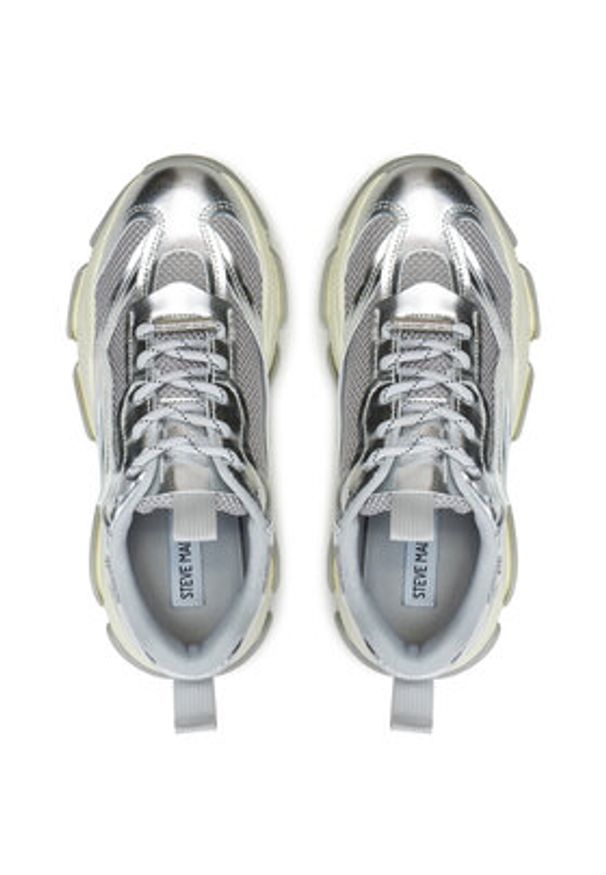 Steve Madden Sneakersy Possession-E SM19000033 Srebrny. Kolor: srebrny. Materiał: skóra