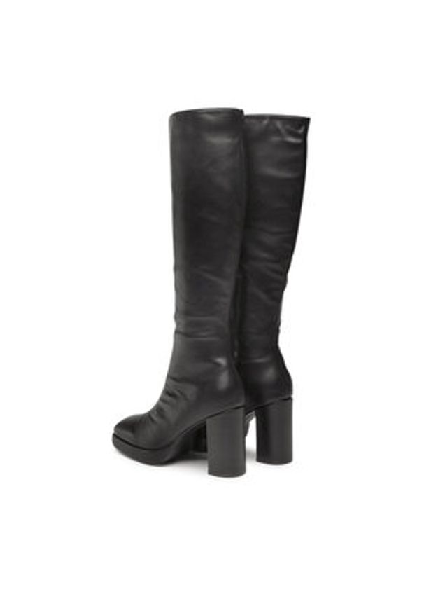 DeeZee Kozaki H040301-01 Czarny. Kolor: czarny. Materiał: skóra