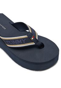 TOMMY HILFIGER - Tommy Hilfiger Japonki Im Platform Beach Sandal FW0FW08236 Granatowy. Kolor: niebieski. Materiał: materiał. Obcas: na platformie #2