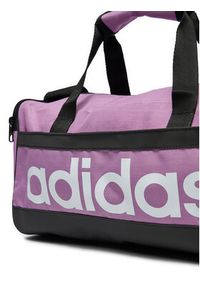 Adidas - adidas Torba Essentials Linear Duffel Bag Extra Small IZ1901 Fioletowy. Kolor: fioletowy. Materiał: materiał