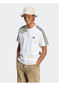 Adidas - adidas T-Shirt Essentials Single Jersey 3-Stripes T-Shirt IC9343 Biały Regular Fit. Kolor: biały. Materiał: bawełna