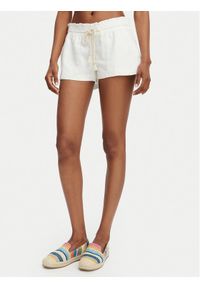 Roxy Szorty materiałowe Oceanside ARJNS03007 Biały Regular Fit. Kolor: biały. Materiał: wiskoza #1