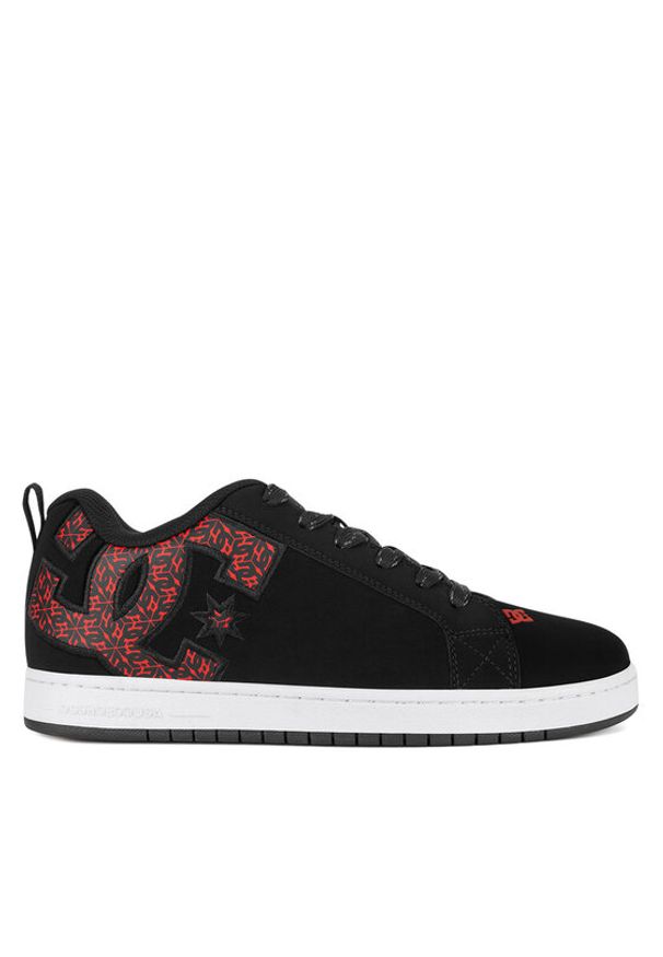 DC Sneakersy COURT GRAFFIK 300529-BW5 Czarny. Kolor: czarny. Materiał: skóra