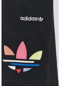 adidas Originals - Szorty. Stan: podwyższony. Kolor: czarny. Materiał: bawełna. Wzór: nadruk #3