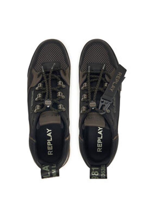 Replay - REPLAY Sneakersy Field M 2.0 GMS8L .000.C0018L Czarny. Kolor: czarny. Materiał: skóra
