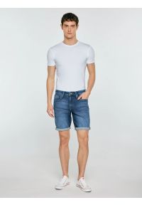 Big-Star - Szorty męskie jeansowe niebieskie Aden 449. Kolor: niebieski. Materiał: jeans. Sezon: lato. Styl: klasyczny #4