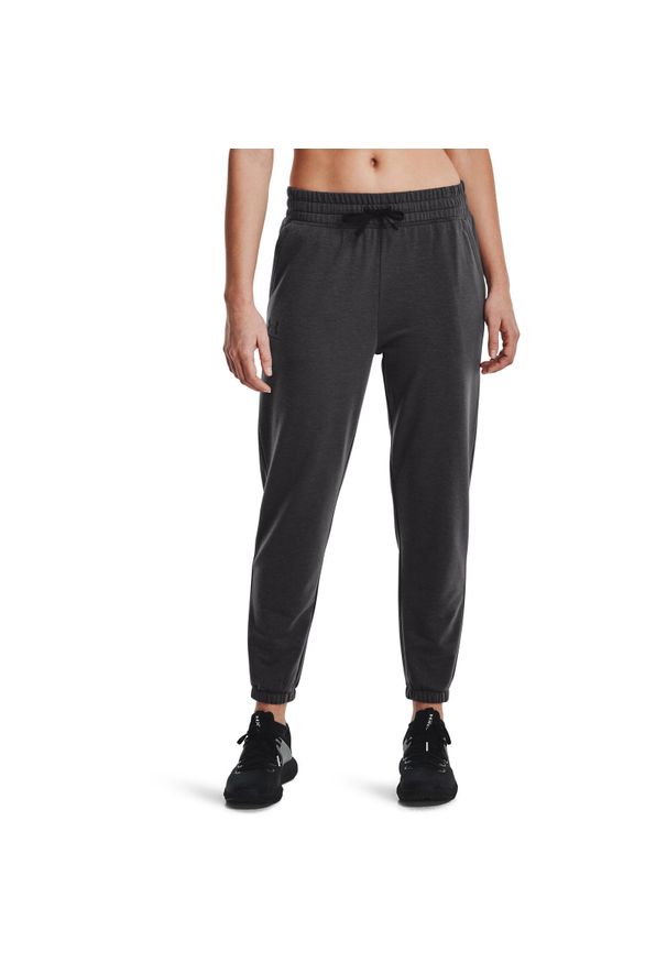 Spodnie damskie Under Armour Rival Terry. Kolor: czarny, szary, wielokolorowy. Materiał: poliester, materiał. Długość: długie