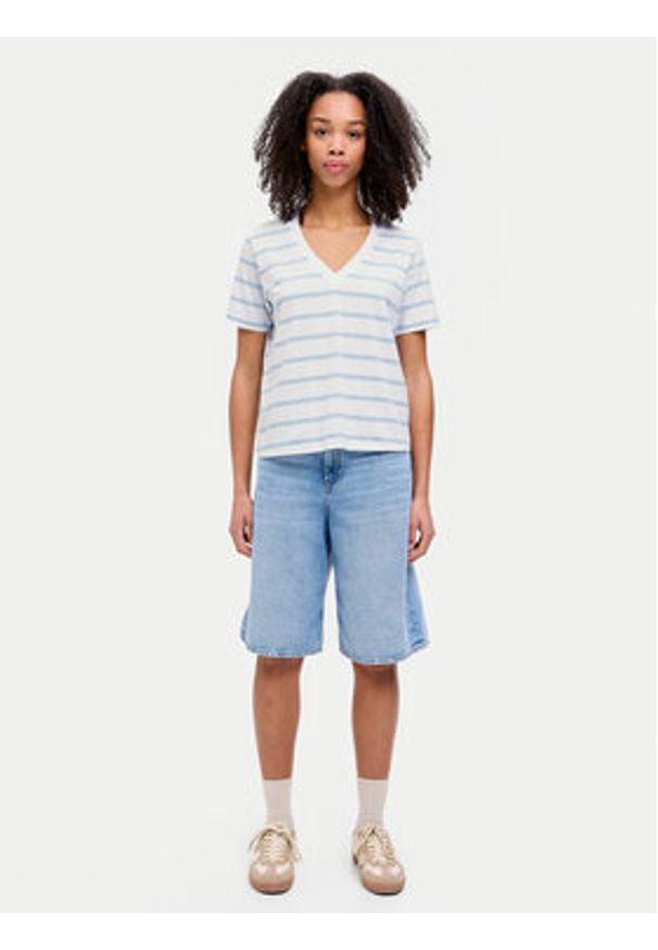 JJXX T-Shirt Annie 12257577 Niebieski Regular Fit. Kolor: niebieski. Materiał: bawełna