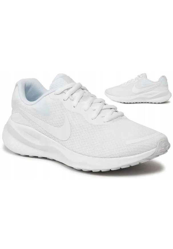 Buty Sportowe Damskie Nike Revolution 7. Okazja: na co dzień. Kolor: biały. Szerokość cholewki: normalna. Model: Nike Revolution. Sport: fitness, bieganie