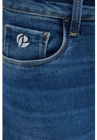 Pepe Jeans jeansy damskie high waist. Stan: podwyższony. Kolor: niebieski #2