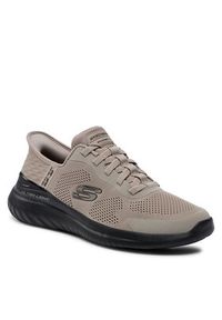 skechers - Skechers Sneakersy Bounder 2.0 232459 Brązowy. Kolor: brązowy. Materiał: materiał