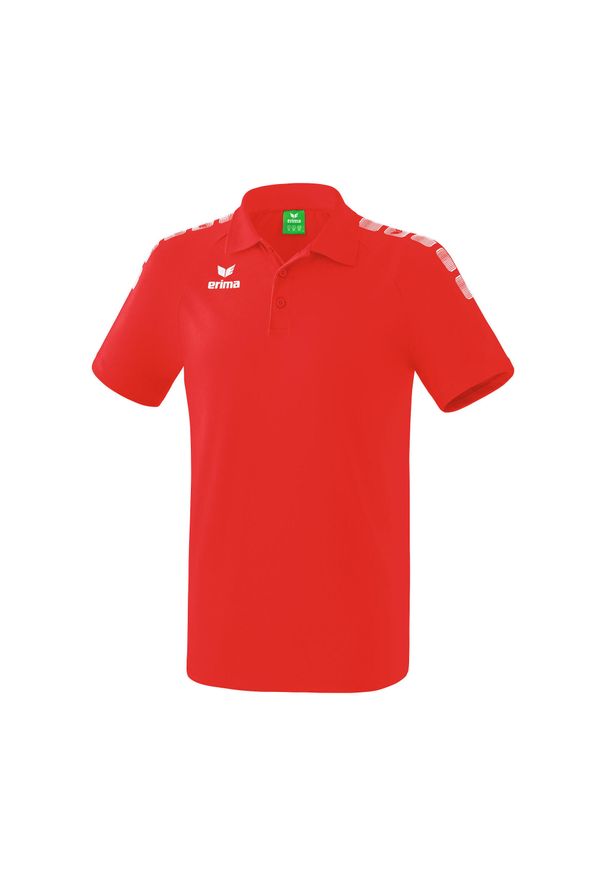 ERIMA - Polo 5-C dziecko Erima Essential. Typ kołnierza: polo. Kolor: wielokolorowy, biały, czerwony. Sport: piłka nożna, fitness