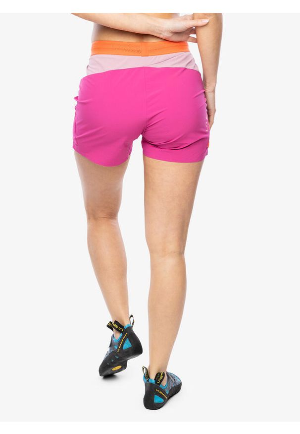 LA SPORTIVA - Spodenki wspinaczkowe damskie La Sportiva Comp Short. Kolor: różowy. Długość: krótkie