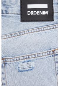 Dr. Denim szorty jeansowe damskie gładkie high waist. Okazja: na co dzień. Stan: podwyższony. Kolor: niebieski. Materiał: jeans, denim. Wzór: gładki. Styl: casual #4