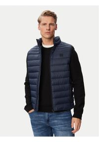 BOSS Bezrękawnik Odeno2 50549243 Granatowy Regular Fit. Kolor: niebieski. Materiał: syntetyk. Długość rękawa: bez rękawów #1