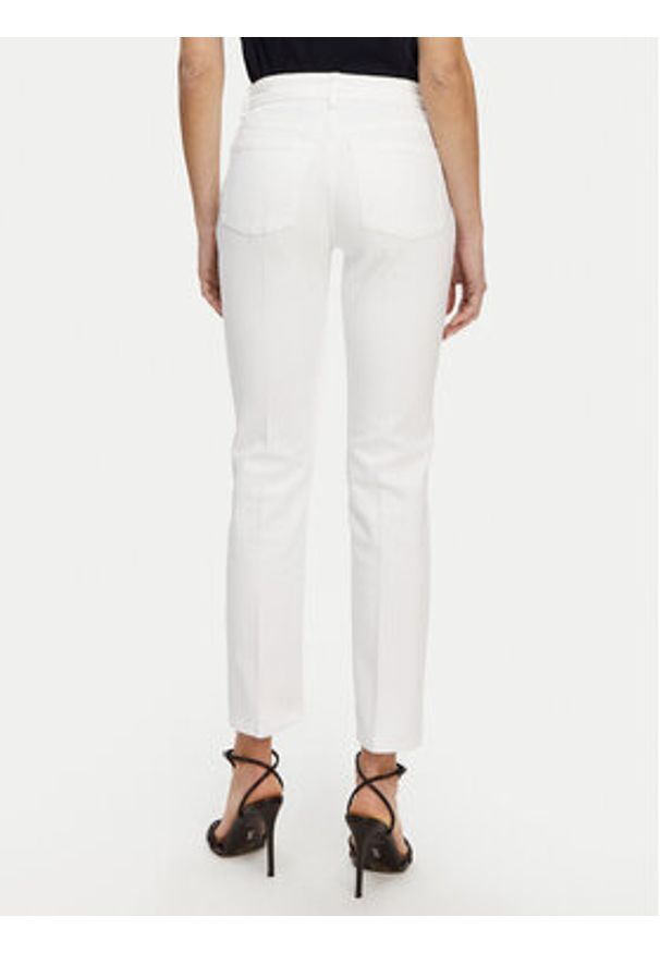 Luisa Spagnoli Jeansy Additivo 541781 Biały Slim Fit. Kolor: biały