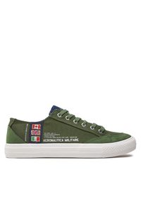 Sneakersy Aeronautica Militare. Kolor: zielony