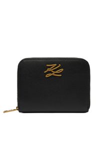 Karl Lagerfeld - KARL LAGERFELD Portfel A4W32036 Czarny. Kolor: czarny. Materiał: skóra #1
