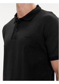 Calvin Klein Polo Logo K10K112473 Czarny Regular Fit. Typ kołnierza: polo. Kolor: czarny. Materiał: bawełna