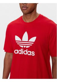 Adidas - adidas T-Shirt adicolor Trefoil IR8009 Czerwony Regular Fit. Kolor: czerwony. Materiał: bawełna