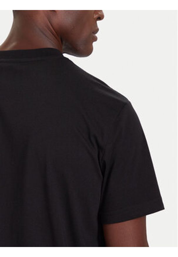 Karl Lagerfeld Jeans T-Shirt A4M17022 Czarny Regular Fit. Kolor: czarny. Materiał: syntetyk, bawełna