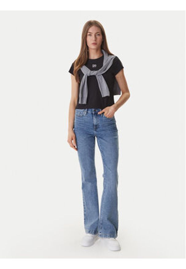 DKNY T-Shirt DJ6T1740 Czarny Regular Fit. Kolor: czarny. Materiał: bawełna