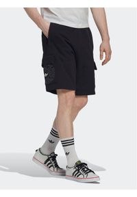 Adidas - adidas Szorty sportowe Graphic Ozworld HL9257 Czarny Regular Fit. Kolor: czarny. Materiał: bawełna. Styl: sportowy