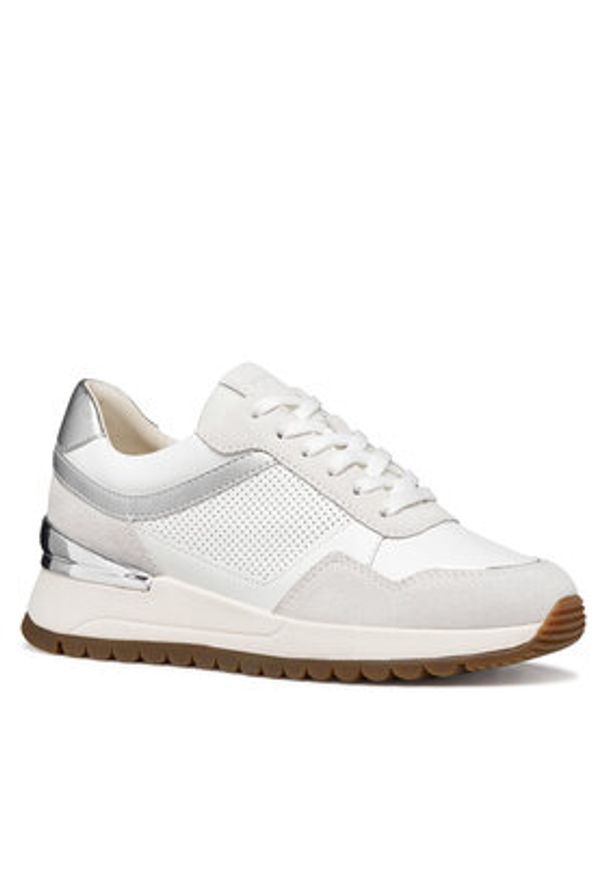 Geox Sneakersy D Desya D6500A 08522 C1352 Biały. Kolor: biały. Materiał: skóra