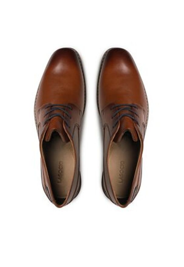 Lasocki Półbuty ZAHARY-05 MI07 Brązowy. Kolor: brązowy. Materiał: skóra