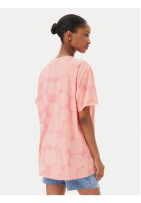 One Teaspoon T-Shirt Love Sweat 26918 Różowy Relaxed Fit. Kolor: różowy. Materiał: bawełna #5