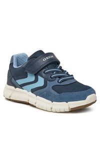 Geox Sneakersy J Flexyper Boy J459BB 05422 C0693 S Granatowy. Kolor: niebieski. Materiał: skóra #4