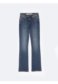 Big-Star - Jeansy damskie granatowe Adela Bootcut 536. Okazja: na co dzień. Stan: podwyższony. Kolor: niebieski. Styl: retro, klasyczny, casual