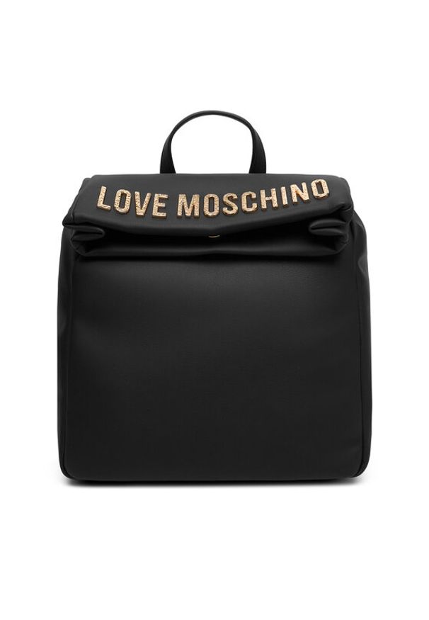 Love Moschino - LOVE MOSCHINO Plecak JC4306PP0NKD000A Czarny. Kolor: czarny. Materiał: skóra