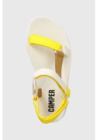 Camper sandały Match damskie kolor żółty. Zapięcie: rzepy. Kolor: żółty. Materiał: materiał, guma #3