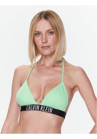 Calvin Klein Swimwear Góra od bikini KW0KW01963 Zielony. Kolor: zielony. Materiał: syntetyk #1