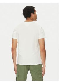 Tommy Jeans T-Shirt Signature Dna DM0DM20817 Biały Regular Fit. Kolor: biały. Materiał: bawełna