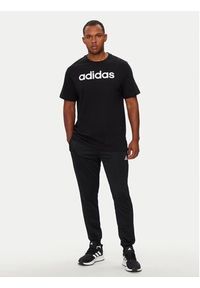 Adidas - adidas T-Shirt Essentials Single Jersey Linear Embroidered Logo T-Shirt IC9274 Czarny Regular Fit. Kolor: czarny. Materiał: bawełna #3