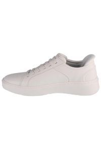 skechers - Buty sportowe męskie Skechers Court Break Double. Kolor: biały. Materiał: syntetyk, tkanina #2