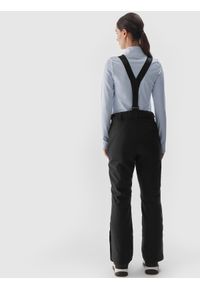 4f - 4F Spodnie narciarskie membrana 5000 damskie - czarne S. Kolor: czarny. Materiał: dzianina, poliester, tkanina, materiał. Wzór: gładki. Sezon: zima. Sport: narciarstwo #2