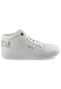 Big-Star - Białe Sneakersy Big Star Damskie Sportowe Buty. Kolor: biały. Materiał: syntetyk, futro, skóra ekologiczna. Szerokość cholewki: normalna. Styl: sportowy #4