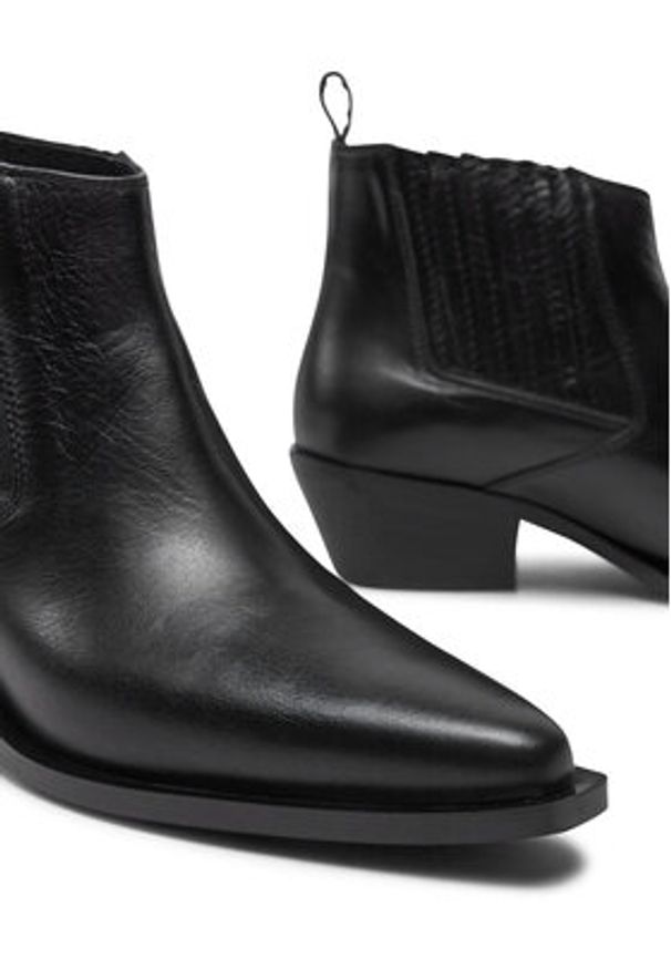 Karl Lagerfeld - KARL LAGERFELD Botki KL33244 Czarny. Kolor: czarny. Materiał: skóra