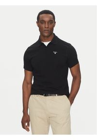 Barbour Polo Original Sports MML0358BK31 Czarny Tailored Fit. Typ kołnierza: polo. Kolor: czarny. Materiał: bawełna #1