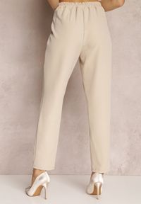 Renee - Beżowe Spodnie Cygaretki Zalko. Okazja: na co dzień. Kolor: beżowy. Styl: casual, klasyczny, elegancki #3